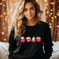 Christmas Cat Sweatshirt, Xmas Matching Crewneck Sweater, Christmas Cute Kitten & Coffee Mugs Jumper, Christmas Cat Mom Top
