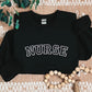 Personalised Nurse Sweatshirt, Embroidered Initial With Medical Stethoscope Sweater, Custom Medical Student Matching Outfit, Gift For Her