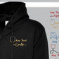 Custom Embroidered Nurse Zip UP Hoodie, Personalised Your Text Here Monogrammed Hoody, Medical Student Health Worker Uniform, Gift for Nurse