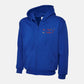 Custom Embroidered Nurse Zip UP Hoodie, Personalised Your Text Here Monogrammed Hoody, Medical Student Health Worker Uniform, Gift for Nurse