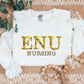 Personalised College Sweatshirts, College Floral Embroidery Jumper, Custom Name with Initials University Sweaters, Special Graduation Gifts
