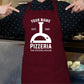 Personalised Pizza Apron, Pizza Baking BBQ Apron, Custom Name Printed Unisex Gift Apron, Oven Cooking Chef with Pockets Kitchen Baking Apron