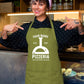Personalised Pizza Apron, Pizza Baking BBQ Apron, Custom Name Printed Unisex Gift Apron, Oven Cooking Chef with Pockets Kitchen Baking Apron