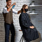 Custom Hairdresser Salon Gown, Personalised Logo Printed Long Sleeve Waterproof Gown, Beauticians Spa Makeup Artists Cover Up Customer Cape