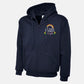 Custom Medical Monogram Embroidered Zip Up Hoodie, Custom Name Rainbow Logo National Healthcare Staff Unisex Hoodie, Gift for Doctors Nurses