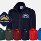 Rainbow Embroidered Full Zip Fleece Jacket, Custom Monogrammed Student Nurse Jacket, National Healthcare Worker Medical Uniform, Nurse Gifts