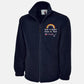 Rainbow Embroidered Mens Fleece Jacket, National Healthcare Worker Staff Uniform, Customised Nurse Fleece, Thank You Doctors Gift for Nurses