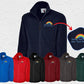 Rainbow Embroidered Fleece Jacket, Thank You Nurse Healthcare Heroes Support Men Jacket, Customised Monogram Embroidery Student Nurse Fleece