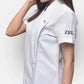 Embroidered Beauty Tunic, Personalised Initial On Sleeve Beauticians Tunic, Makeup Artist Salon Dress, Spa Hairdresser Uniform, Gift For Her