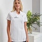 Personalized Beauty Tunic, Custom Logo/Text Spa Ladies Printed Tunics, Hairdresser Makeup Artists Barber Tunics for Women, Beauticians Tunic