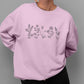 Flower Sweatshirt, Wildflowers Embroidered Crewneck Sweatshirt, Unisex Sweater, Birth Month Flowers Cottagecore Plants Jumper, Gift for Her