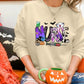 Halloween Nurse Sweatshirt, Retro Design Comfort Color Nurse Jumper, Spooky Season Vintage Sweater, Halloween Nurse Clothing