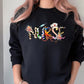 Nurse Sweatshirt, Leopard Print Nurse Aesthetic Jumper, Comfort Colors Crewneck Sweater, University College Outfits, Medical Student Gifts