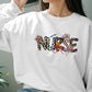 Nurse Sweatshirt, Leopard Print Nurse Aesthetic Jumper, Comfort Colors Crewneck Sweater, University College Outfits, Medical Student Gifts