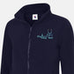 Personalised Nurse Fleece Jacket, Custom Monogrammed Embroidered Full Zip Jacket, National Health Workers Student Nurse Fleece, Gift for Her