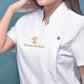Custom Ladies Tunic, Personalised Saloon Beautician Spa Tunic Uniform, Barbers Shop Logo Design Women Apron, Beauticians Makeup Artist Gift