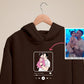 Custom Album Cover Photo Hoodie, Personalised Song Plaque With Couple Image Sketch Jumper, Matching Couple Sweater, Valentines Gift For Him