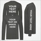 Personalised Photo/Text Sweatshirt, Custom Sleeve/Chest/Back Printed Sweater, Matching Shirt, Comfort Color Unisex Jumper, Fathers Day Gifts