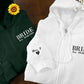Bride Zip Up Hoodie, Custom Embroidered Wifey Hooded Sweater, Couple Matching Initials Anniversary Jumpers, Bridal Shower Hen Do Party Gifts