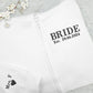 Bride Zip Up Hoodie, Custom Embroidered Wifey Hooded Sweater, Couple Matching Initials Anniversary Jumpers, Bridal Shower Hen Do Party Gifts
