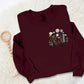 Embroidered Floral Sweater, Wild Flowers Nature Sweatshirt, Minimalist Crewneck Sweatshirt, Aesthetic Unisex Comfy Jumper, Plant Lover Gift