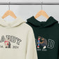 Custom Dad Portrait from Photo Hoodie, Embroidered Sketch Outline Portrait Jumper, Personalized Fathers Day Hoody, Birthday Gift for Grandpa