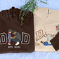 Custom Dad Portrait from Photo Hoodie, Embroidered Sketch Outline Portrait Jumper, Personalized Fathers Day Hoody, Birthday Gift for Grandpa