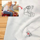 Personalised Photo Sketch Embroidered Sweatshirt, Couple Portrait from Photo Wifey Sweatshirt, Line Drawing Matching Hoody, Anniversary Gift