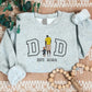 Embroidered Dad Sketch from Photo Sweater, Personalised Picture Drawing Sweatshirt, Custom Dad Est Year Jumper, Father Day Gift, Dad Present