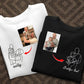 Dad Photo Sketch Embroidered Sweatshirt, Personalized Dad Line Drawing Portrait Jumper, Custom Family Photo Shirt for Dad, Fathers Day Gifts