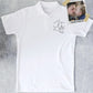 Personalized Dad Portrait Polo Shirt, Custom Outline Sketch Matching Shirt, Custom Line Art Faceless Polos, Special Fathers Day Gift for Dad