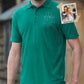 Personalized Dad Portrait Polo Shirt, Custom Outline Sketch Matching Shirt, Custom Line Art Faceless Polos, Special Fathers Day Gift for Dad