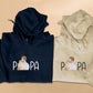 Custom Sketch Embroidered Photo Hoodie, Personalised Faceless Portrait Sketch Hoody, Daddy Matching Birthday Tops , Fathers Day Gift for Dad