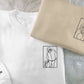 Personalised Dad Embroidered Portrait Photo Sweater, Custom Dad Faceless Sketch Sweatshirt, Kids Name on Sleeve Sweater, Fathers Day Gifts