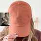 Personalised Sketch from Photo Dad Hats, Embroidered Family Matching Caps, Unisex Comfy Colors Caps, Portrait Dad Hats, Father's Day Gifts
