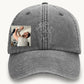 Personalised Sketch from Photo Dad Hats, Embroidered Family Matching Caps, Unisex Comfy Colors Caps, Portrait Dad Hats, Father's Day Gifts
