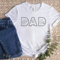 Personalised Dad Photos Shirt, Embroidered Dad Tshirt, Custom Sketches from Portraits Comfy Tee Top, Fathers Day Gifts, Dad Birthday Present