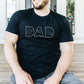 Personalised Dad Photos Shirt, Embroidered Dad Tshirt, Custom Sketches from Portraits Comfy Tee Top, Fathers Day Gifts, Dad Birthday Present