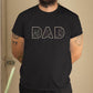 Personalised Dad Photos Shirt, Embroidered Dad Tshirt, Custom Sketches from Portraits Comfy Tee Top, Fathers Day Gifts, Dad Birthday Present