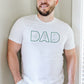 Personalised Dad Photos Shirt, Embroidered Dad Tshirt, Custom Sketches from Portraits Comfy Tee Top, Fathers Day Gifts, Dad Birthday Present