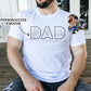 Personalised Dad Photos Shirt, Embroidered Dad Tshirt, Custom Sketches from Portraits Comfy Tee Top, Fathers Day Gifts, Dad Birthday Present