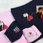 Photo Matching Couple Hoodie, Embroidered Sketch From Picture Jumper, Personalised Faceless Portrait Family Hoody, Birthday Anniversary Tops