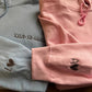 Embroidered Hoodie, Couple Matching Hoodie, One Year Anniversary Birthday Special Date Roman Numeral Hood, Personalised Wifey Sweatshirt