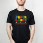 Super DADDY Father's Day Tshirt, Dad Funny Printed Crewneck Shirt, Retro Dad Tshirt, Daddy Tee Tops, Birthday Gift for Dad, Grandpa Presents