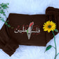 Palestine Arabic Calligraphy Sweatshirt, Embroidered Palestine Flag Keffiyeh Map Sweater, Adults Sizes Unisex Comfy Jumper, Free Shipping UK