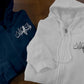 Embroider Palestinian keffiyeh Map Full Zip Hoody, Palestine Arabic Calligraphy Hoody, Palestine Embroidery Top, Monogrammed Zip Up Jumper
