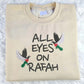 Embroidered Palestine Sweatshirt, All Eyes On Rafah Embroidered Sweater, Palestine Dove Crewneck Jumpers, Adults Sizes