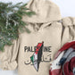 Embroidered Palestine Map Flag Hoodies, Palestine Arabic Calligraphy Name Pullover Jumper, Adults Sizes Unisex Sweater, Palestine Clothing