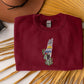 Palestine Map Crewneck Sweatshirts, Al Aqsa Embroidery Sweaters, Palestine Design Jumpers, Palestine Clothing