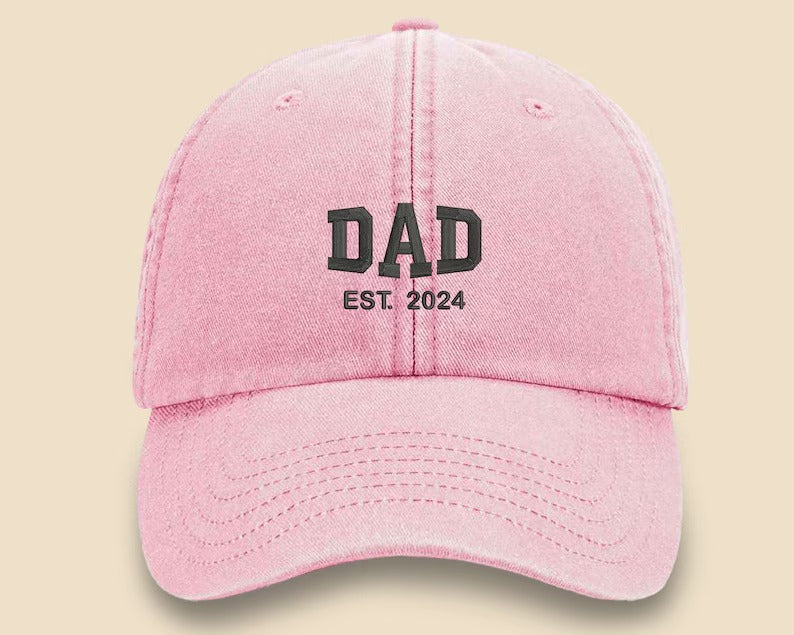 Personalised Embroidered Dad Vintage Caps, Custom Name Father's Day Hats, 100% Cotton Snapback Caps, Grandpa Gift, Special Gift for Grandpa